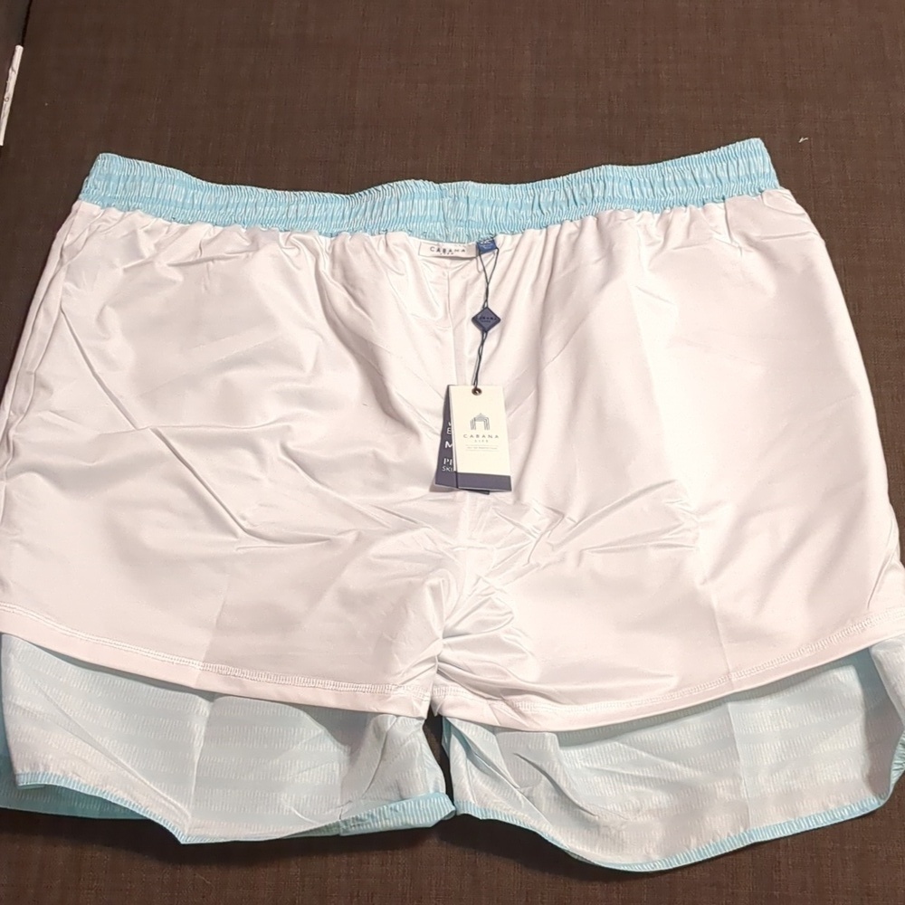 CABANA LIFE Mens Blue/Naples Coverluxe Swim Trunks NWT/ UPF 50+ Pockets - Picture 7 of 7